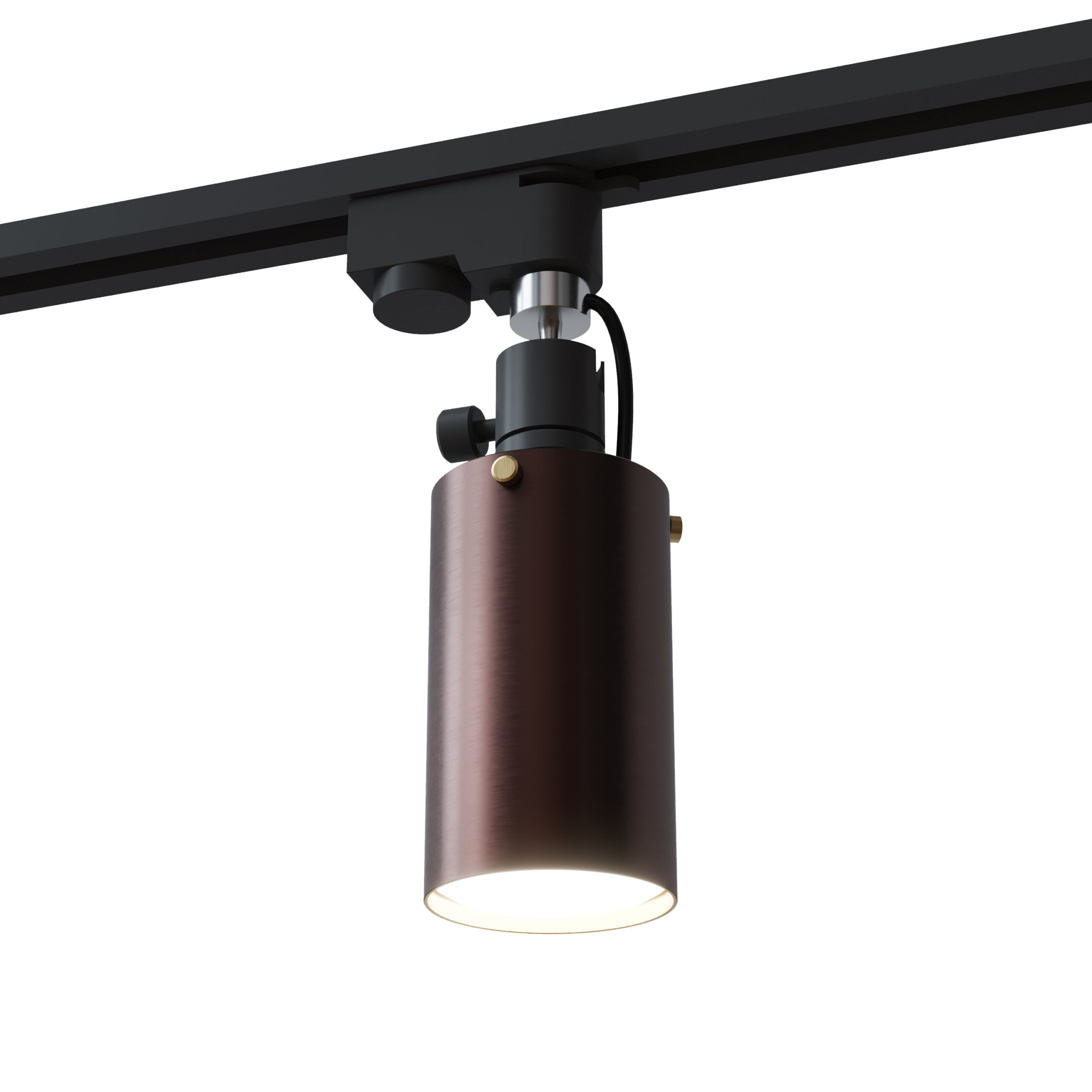 Точковий трековий спот TR 1 латунний, арт. 25491 - Коричневий