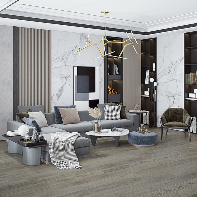 Паркетна дошка ESTA PARKET Дуб ABC Dusky Grey 1-пол. екстра матовий лак 11168 alt 1