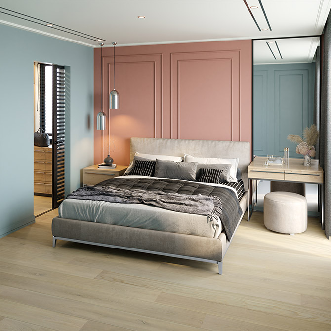 Паркетна дошка ESTA PARKET Дуб ABC Sandstone Original 1-пол. екстра матовий лак 11165