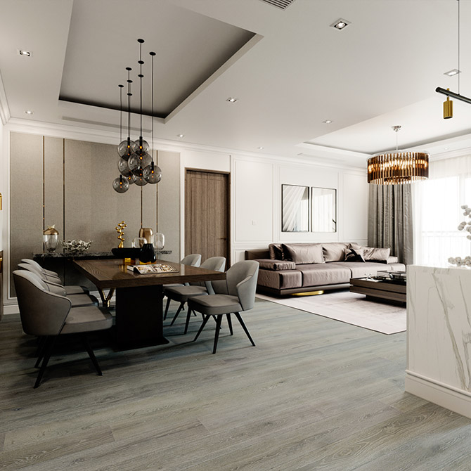 Паркетна дошка ESTA PARKET Дуб BC Dusky Grey White Pores 1-пол. екстра матовий лак 11166