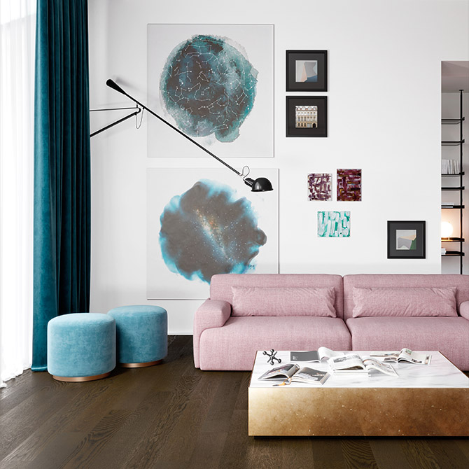 Паркетна дошка ESTA PARKET Дуб BC Tobacco Brown 1-пол. матовий лак 11161