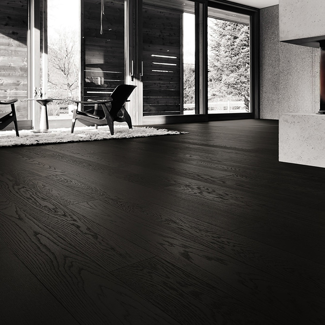 Паркетна дошка HARO Manufaktur Дуб вугільно-чорний Selectiv 1-підлога олія 529066 alt 1