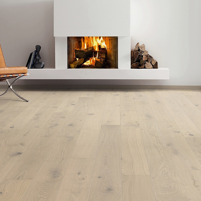 Паркетна дошка HARO Дуб Піщано-сірий Саваж 1-пол, лак 535450 alt 1