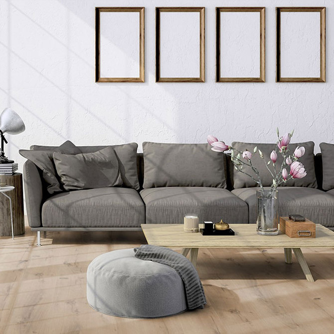 Вінілова підлога TER HURNE RIGID CORC Дуб Більбао коричневий 2081 (6*15177*235) 214 в уп alt 1