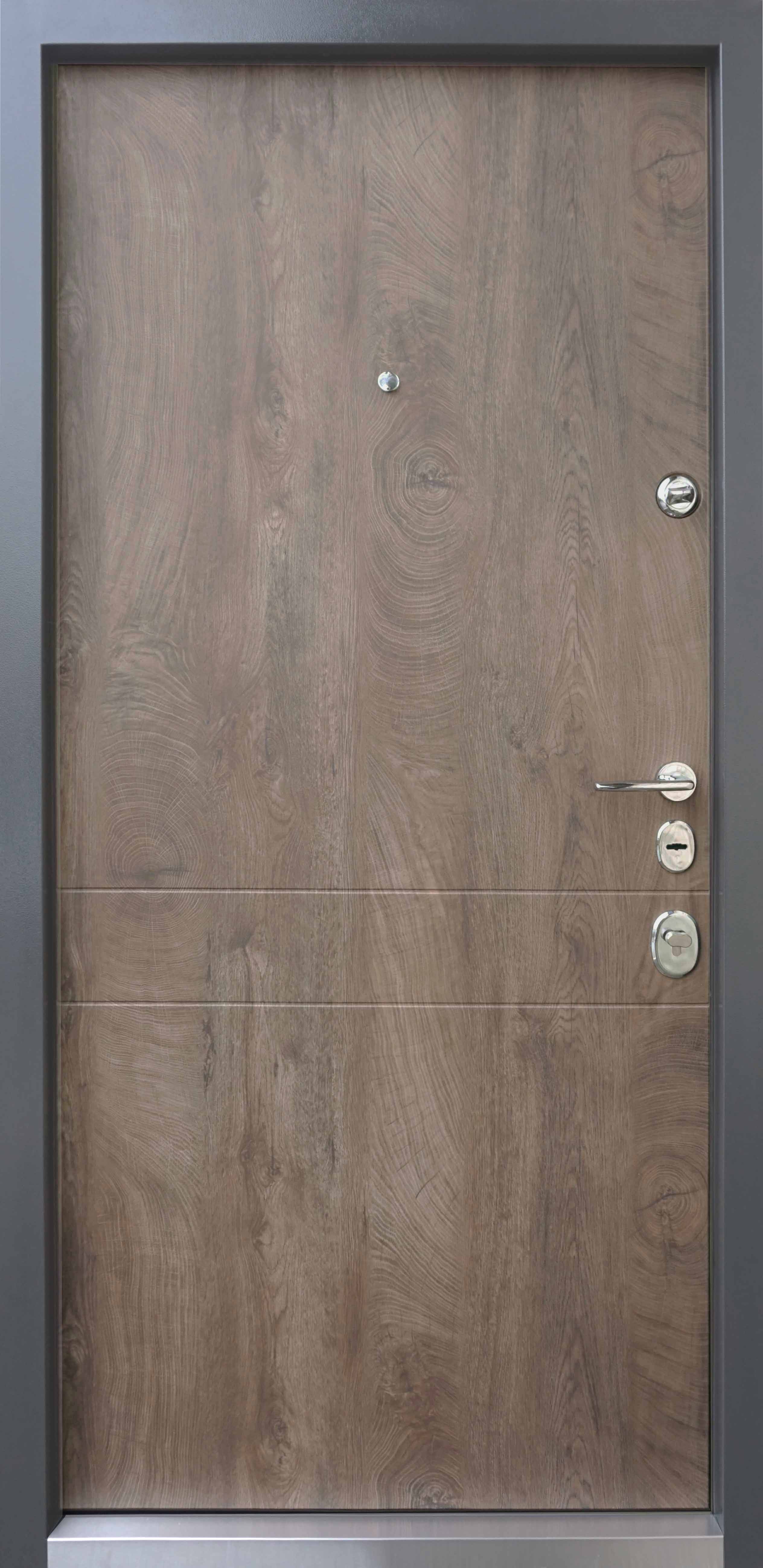 Вхідні двері Qdoors Авангард Франк-М Спіл Дерева Коньячний