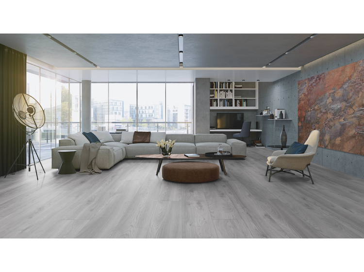 Ламінат My Floor Residence ML1019 Дуб Макро Світло Сірий