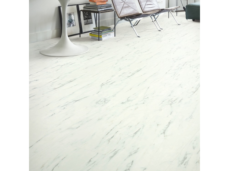 Вінілова підлога Quick-Step Ambient Click AMCL40136 Marble Carrara White