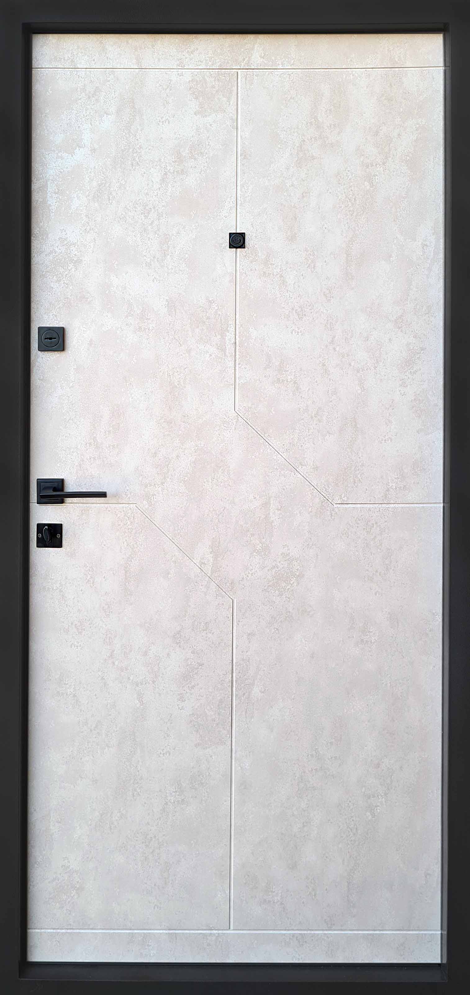 Вхідні двері Qdoors Преміум Некcт Мармур Темний Бетон Бежевий alt 1