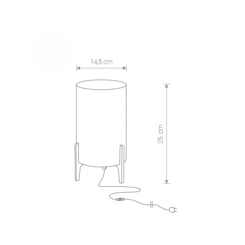 8490 Настільна лампа Nowodvorski Rocket white PL alt 3