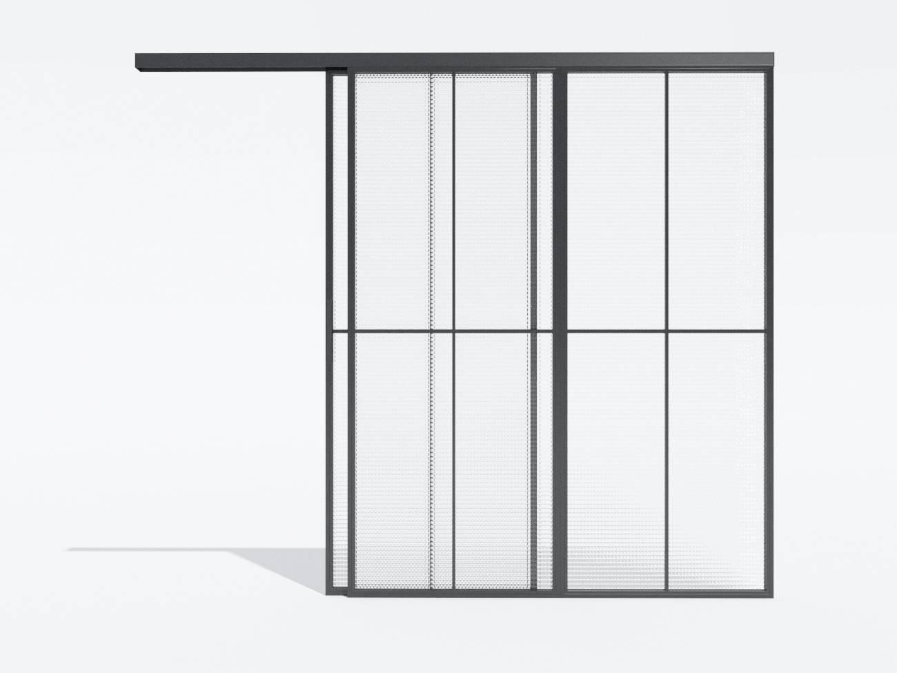 Міжкімнатна перегородка Svarg з двома розсувними дверима