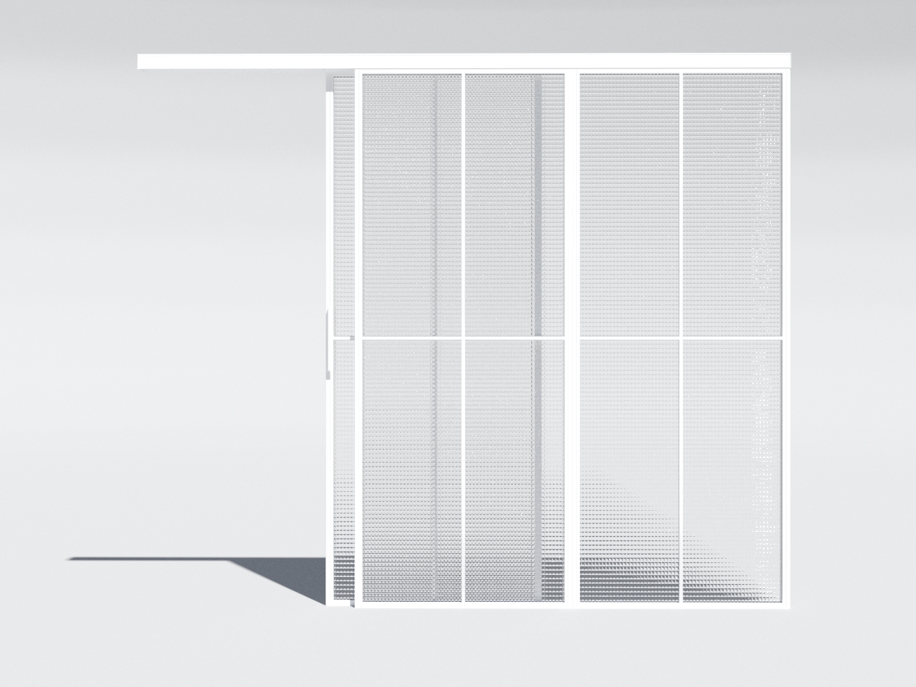 Міжкімнатна перегородка Svarg з двома розсувними дверима alt 1