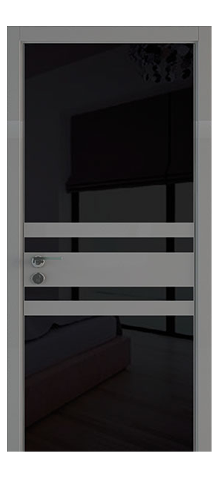 Міжкімнатні двері Wake Wood Solo VIP 03 (скло декор - смуги шпону або окраш. Мдф) alt 0