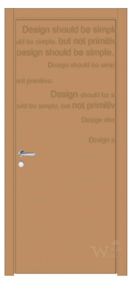 Міжкімнатні двері Wake Wood West 30 (фрезерування по фарбованому полотну) alt 0