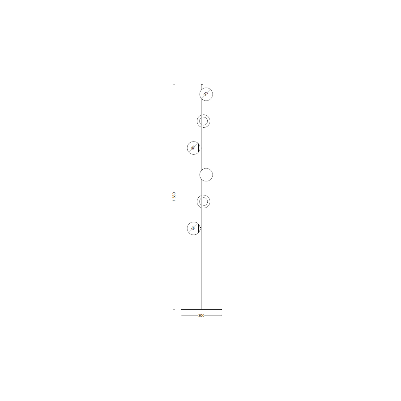 Decorative Skarlat BL 1502-6P BK alt 4