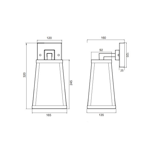 Вуличний настінний світильник TRIO ARKANSAS 201360142 alt 3