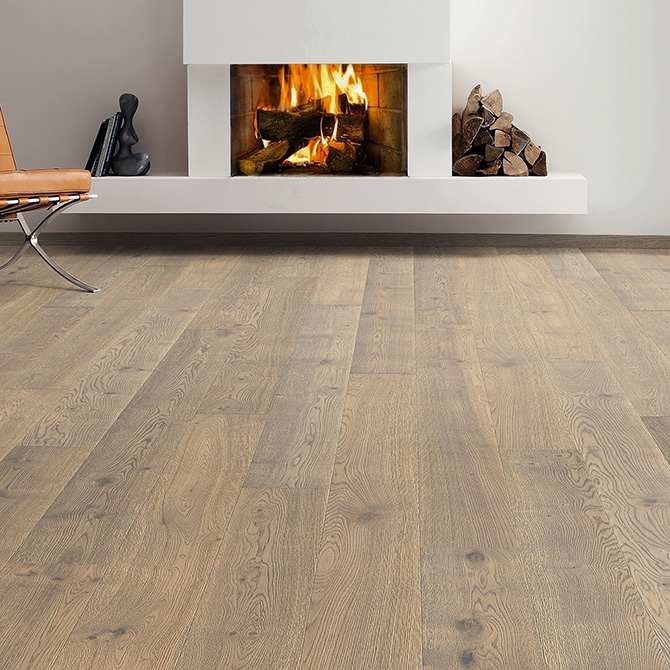 Паркетна дошка HARO Дуб Тобакко сірий Саваж 1-підлога масло 530795 alt 1