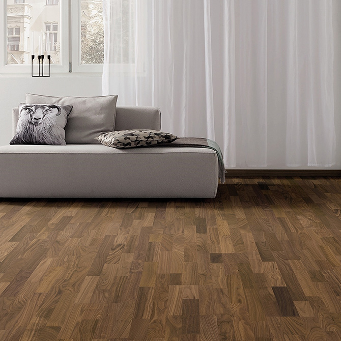 Паркетна дошка HARO Горіх Американський Тренд 3-пол, лак 523812 alt 1