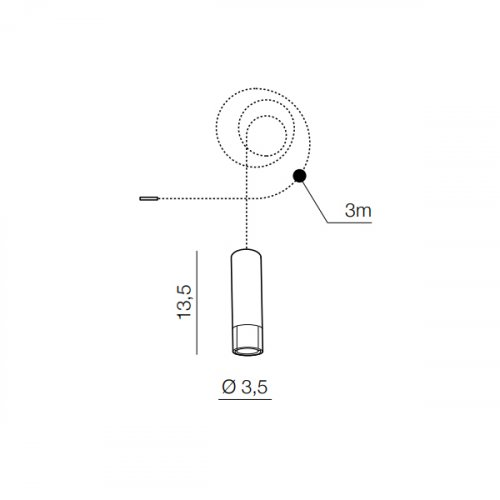 Світильник Azzardo AZ3457 Ziko G9 antique 3 meters alt 2