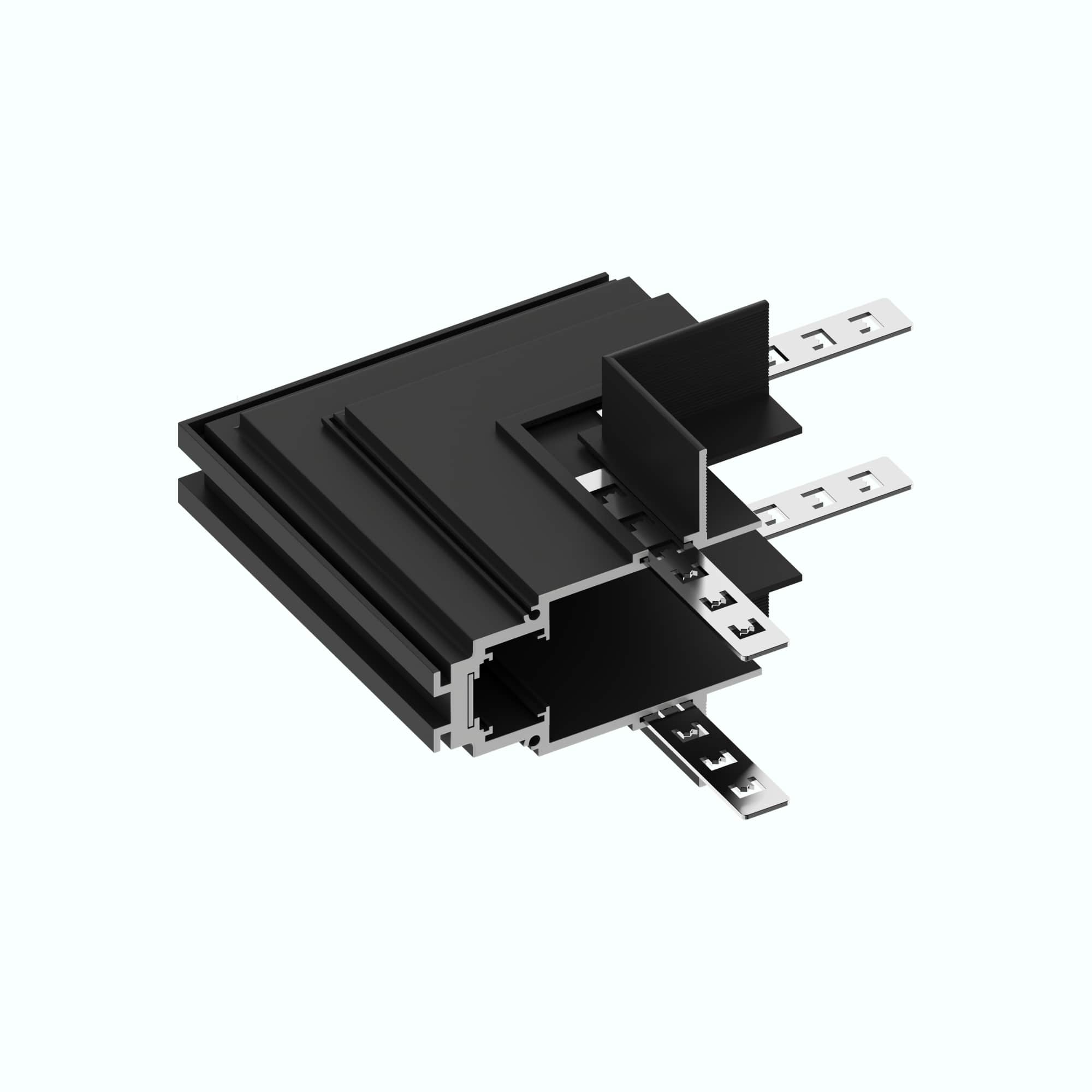 Кутовий з'єднувач 90 ° Light Hub Magnenic 1 LH-CORNERSET-35R-IN-BK (стелю / стіна)