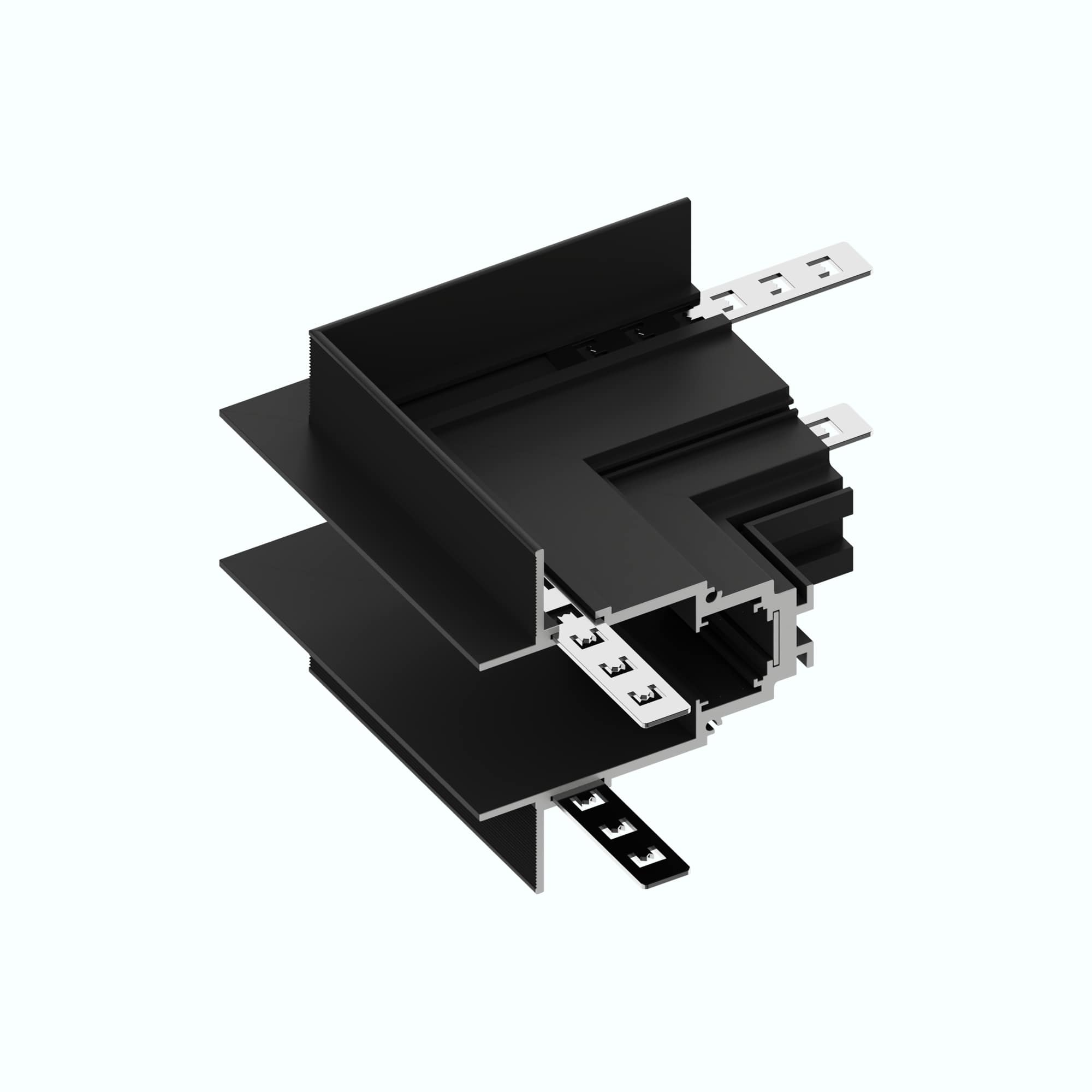 Зовнішній кутовий з'єднувач 90 ° Light Hub Magnenic 1 LH-CORNERSET-35R-OUT-BK (стіна / стіна)