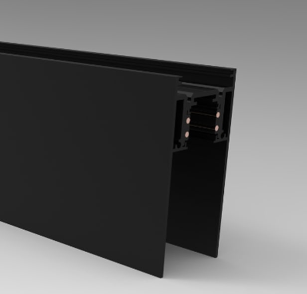 Магнітний трек для накладного / підвісного монтажу Light Hub Magnenic 1 LH-TRACK-35 / S-1-BK alt 2